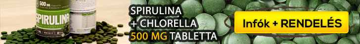 Spirulina + Chlorella 500 mg tabletta rendelés